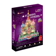 Puzzle - Cubicfun Puzzle 3D LED Katedra Św. Bazylego 3227 - miniaturka - grafika 1