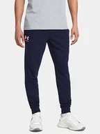 Spodnie sportowe męskie - Under Armour Spodnie dresowe Ua Rival Terry Jogger 1380843-410 Granatowy Fitted Fit - miniaturka - grafika 1