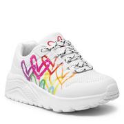 Sneakersy damskie - SKECHERS Sneakersy Love Brights 314061L/WMLT White/Multi - miniaturka - grafika 1