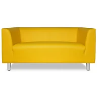 Sofy i kanapy - Sofa LEON - eko skóra żółta - miniaturka - grafika 1