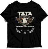 Gadżety dla niej i dla niego - Koszulka męska na Dzień Taty - Tata jednostka do zadań specjalnych - miniaturka - grafika 1