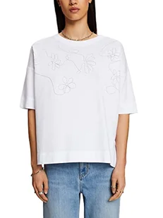 ESPRIT Collection Damska koszulka 063EO1K305, 100/biała, XXL, 100 / biały, XXL - Koszulki i topy damskie - miniaturka - grafika 1