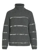 Swetry damskie - Vila Sweter "Sacha" w kolorze szarym - miniaturka - grafika 1