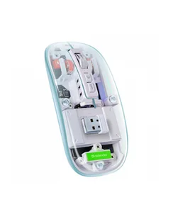 Mysz bezprzewodowa Defender IXES MM-999 optyczna 2400dpi 2.4GHz + Bluetooth AKUMULATOR bezklikowa silent - Myszki - miniaturka - grafika 1