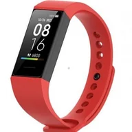 Akcesoria do pulsometrów i zegarków sportowych - Opaska pasek do Xiaomi Mi Band 4C czerwony - miniaturka - grafika 1