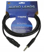 Inne akcesoria gitarowe - KLOTZ Kabel mikrofonowy XLR żeński / JACK 6,3mm 5m - miniaturka - grafika 1