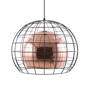 Beliani Lampa wisząca Lampa wisząca metalowa miedziana LIRI - Lampy sufitowe - miniaturka - grafika 1