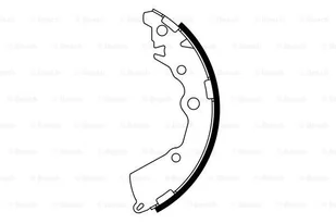 BOSCH Zestaw szczęk hamulcowych 0 986 487 797 - Szczęki hamulcowe - miniaturka - grafika 1
