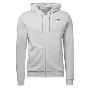 Reebok Męska kurtka z logo Ri Left Chest Full Z, Pugry3, XS - Kurtki męskie - miniaturka - grafika 1