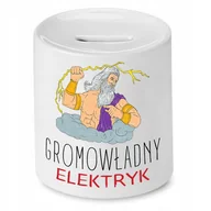 Skarbonki - SKARBONKA PREZENT DLA ELEKTRYKA GROMOWŁADNY z Nadrukiem ze Zdjęciem - miniaturka - grafika 1