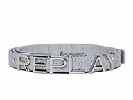 Paski - REPLAY Pasek damski, 032 Szary Cement, 85 cm - miniaturka - grafika 1
