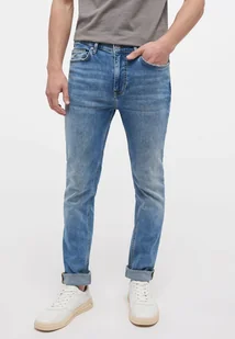 Męskie spodnie jeansowe dopasowane Mustang Frisco skinny W34 L32 - Spodnie męskie - miniaturka - grafika 1