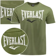 Koszulki męskie - Everlast Koszulka Męska T-shirt Bawełniana Khaki Zielona 290J86 Rozmiar L - miniaturka - grafika 1