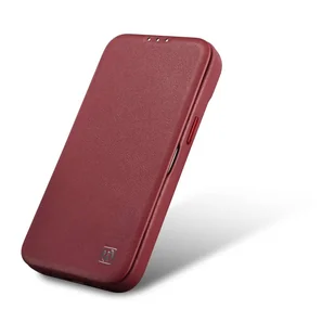 iCarer CE Premium Leather Folio Case skórzane etui iPhone 14 z klapką magnetyczne MagSafe czerwony (WMI14220713-RD) - Etui i futerały do telefonów - miniaturka - grafika 10
