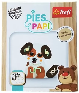Trefl Zabawka drewniana Pies Papi - Zabawki sensoryczne - miniaturka - grafika 1