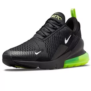 Sneakersy męskie - Nike Air Max 270 Sneakersy męskie, czarne/białe Volt-Reflect Silver, 40,5 EU, Black White Volt Reflect Silver, 40.5 EU - grafika 1