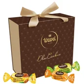 Bombonierki i czekoladki - Bombonierka Prezent Cukierki Galaretka Mieszanka Krakowska brąz Wawel 300g - miniaturka - grafika 1