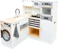 Zabawki AGD - Duża drewniana kuchnia dla dzieci modułowa XL AGD 3w1 premium - miniaturka - grafika 1