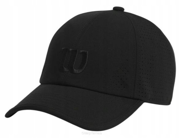 Czapka tenisowa Wilson Active Perforated Cap czarna L/XL