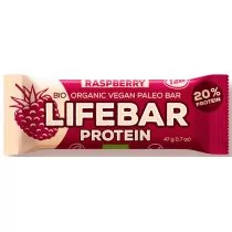 Lifefood Baton malinowy proteinowy z białkiem ryżowym BIO 47 g 000-2466-11 - Batoniki - miniaturka - grafika 1