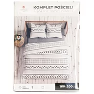 Pościel - POŚCIEL 220x200 SATYNA 100% BAWEŁNA GEOMETRYCZNA GAJA - miniaturka - grafika 1