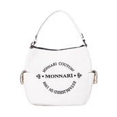 Torebki damskie - Torebka damska z haftowanym wzorem, 33 x 30 x 13 cm, biała - miniaturka - grafika 1