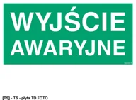 Tablice BHP - SIGNPROJECT AC006 - Wyjście awaryjne 600x300 - miniaturka - grafika 1