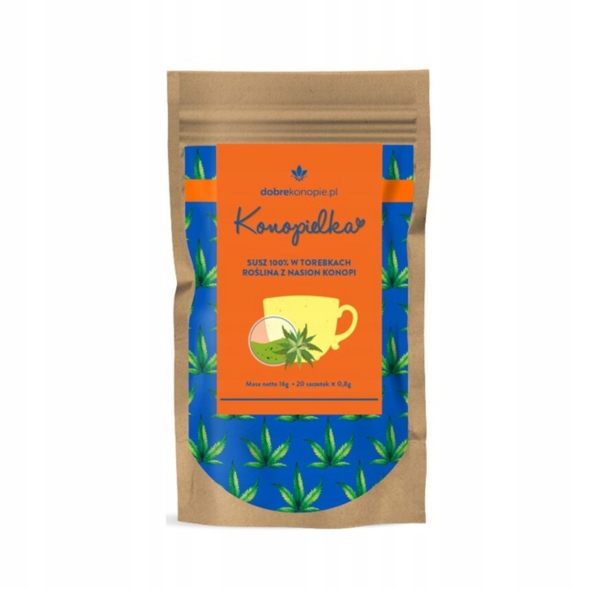 Herbatka konopielka ziołowa w torebkach ekspresowych