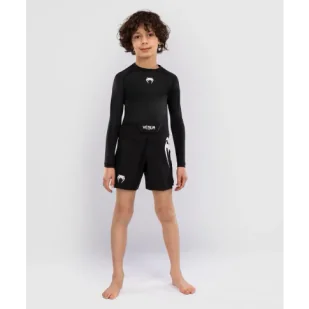 Venum Spodenki MMA Treningowe Dziecięce Fightshorts Light Kids Black - Spodnie sportowe męskie - miniaturka - grafika 1