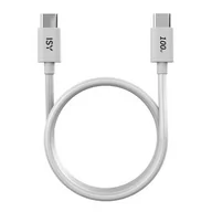 Kable - Kabel USB-C ISY 2m Biały IUC-5200 - miniaturka - grafika 1