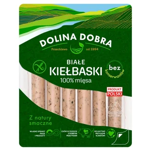 Kiełbaski białe 100% mięsa bez konserwantów 250g Goodvalley - Woda - miniaturka - grafika 1