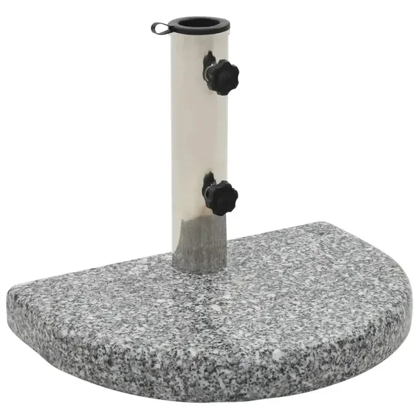 Podstawa do parasola granitowa 40x28x4 cm, szara, 10 kg, adapter 38/48 mm