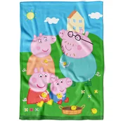 Koce i narzuty dla dzieci - Koc Dla Dziecka Z Miękkiego Coralu Świnka Peppa - miniaturka - grafika 1