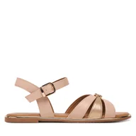 Buty dla dziewczynek - Sandały Tommy Hilfiger T3A2-34280-0326 D Różowy - miniaturka - grafika 1