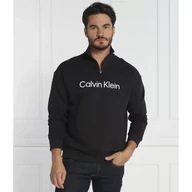 Bluzy męskie - Calvin Klein Bluza HERO LOGO QUARTER ZIP | Comfort fit - miniaturka - grafika 1