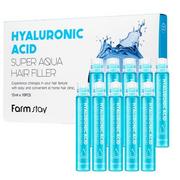 Odżywki do włosów - Farmstay Hialuronowa ampułka do włosów FARMSTAY HYALURONIC ACID Super Aqua Hair Filler, 10 x 13 ml FAR194 - miniaturka - grafika 1