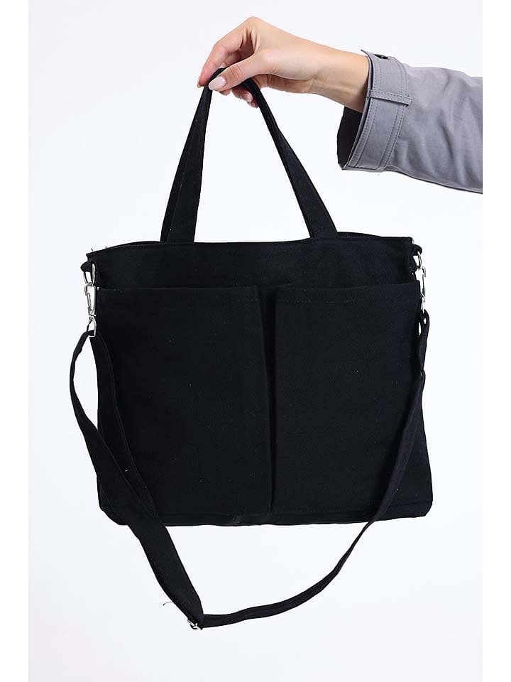 MORI Shopper bag w kolorze czarnym - 38 x 30 x 8 cm