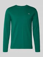 Koszulki męskie - Bluzka z długim rękawem z wyhaftowanym logo - miniaturka - grafika 1