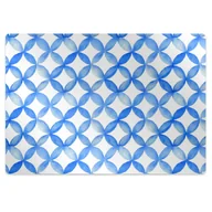 Podnóżki, podpórki, podkładki - Podkładka pod krzesło obrotowe Niebieskie koła 120x90 cm - miniaturka - grafika 1