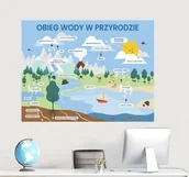 Pomoce naukowe - Naklejka na ścianę: Obieg wody w przyrodzie - miniaturka - grafika 1