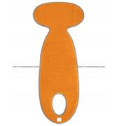 Akcesoria do fotelików - Simple Wool, wkładka do fotelika, wełna merino G2+ 15-36, pomarańczowy - miniaturka - grafika 1