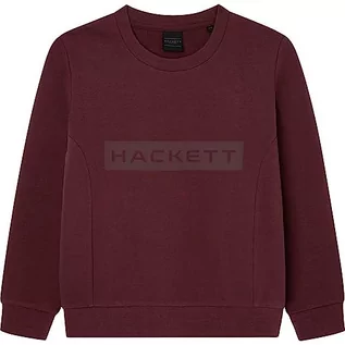 Bluzy dla chłopców - Hackett London Chłopięca bluza Essential Sp Crew, Czerwony (kasztanowy), 3 Lat - grafika 1