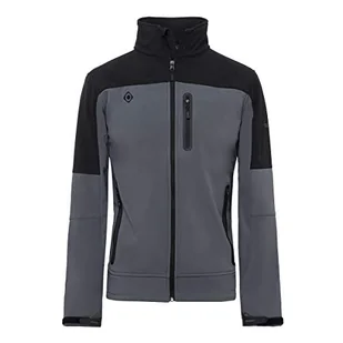 IZAS Męska kurtka softshell Legan Outdoor Czarny/ciemnoszary XXL - Kurtki męskie - miniaturka - grafika 1