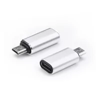 Złącza, przejściówki, adaptery - Adapter Ładowarki Z Usb Typ-c Typ C Na Micro Usb - miniaturka - grafika 1