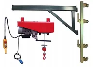 Wciągarki - DESDEA Wciągarka elektryczna 300 kg / 30m - do wyboru ramię i mocowanie do rusztowania 08126406 - miniaturka - grafika 1