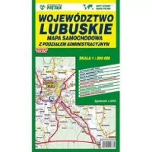 Mapa województwa lubuskiego - Administracyjno-Samochodowa 1:200 000 - Wydawnictwo Kartograficzne - Atlasy i mapy - miniaturka - grafika 2