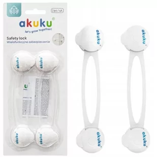 Zabezpieczenia Uniwersalne Do Szafek I Szuflad 2 Szt. Białe 16 Cm Akuku - Zabezpieczenia dla dzieci Zabezpieczenia Uniwersalne Do Szafek I Szuflad 2 Szt. Białe 16 Cm Akuku - Zabezpieczenia dla dzieci - miniaturka - grafika 1