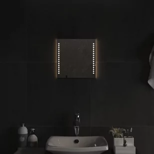 vidaXL Lustro łazienkowe z LED, 30x30 cm - Lustra - miniaturka - grafika 1