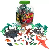 Figurki dla dzieci - Savage zestaw Figurek Dinozaurów w pojemniku 55 elementów - miniaturka - grafika 1