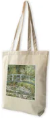 Torby i wózki na zakupy - Torba z naszywką Most nad stawem z liliami wodnymi Claude Monet - miniaturka - grafika 1